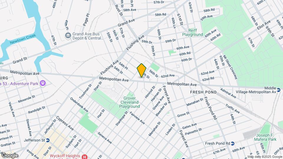 5435 Metropolitan Ave Map and Location Details