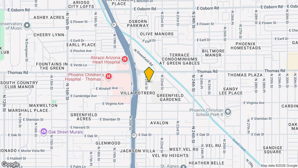 2807 N 21st St Map and Location Details