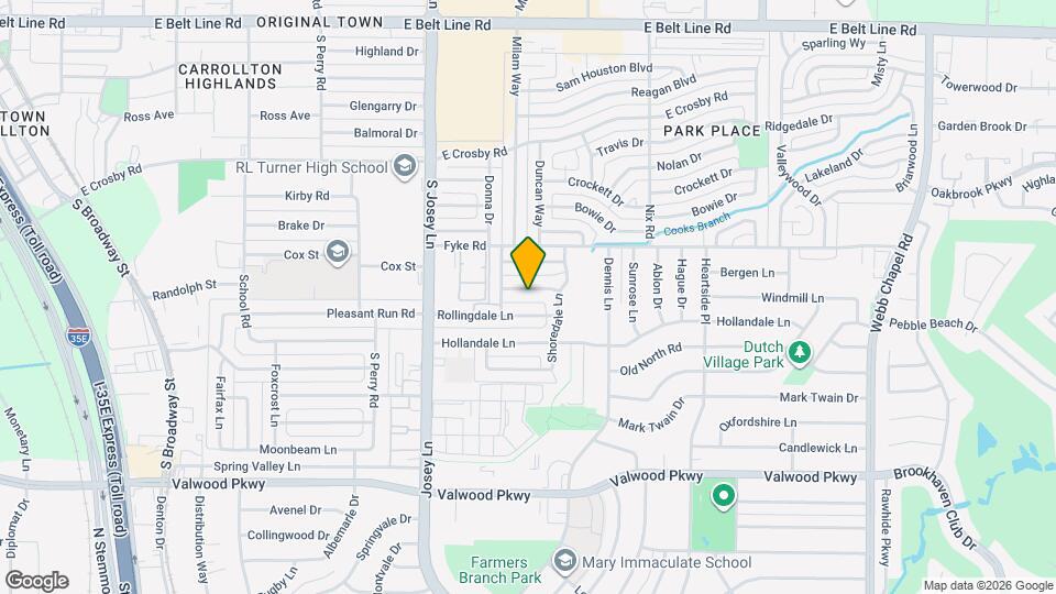 2726 Starcrest Ln Map and Location Details