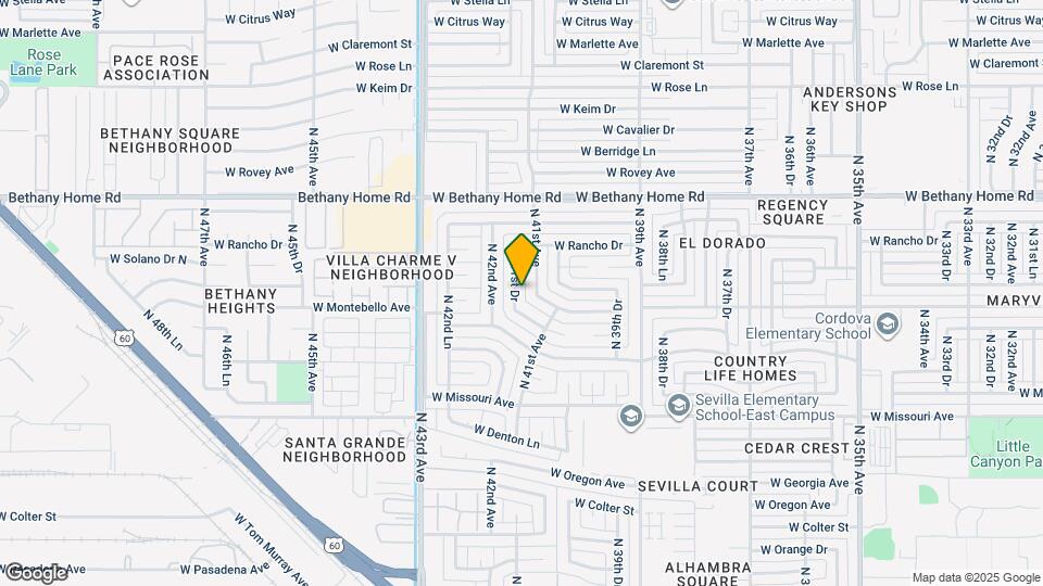 5715 N 41st Dr Map and Location Details