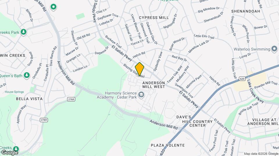 3205 Blazing Star Trail Map and Location Details