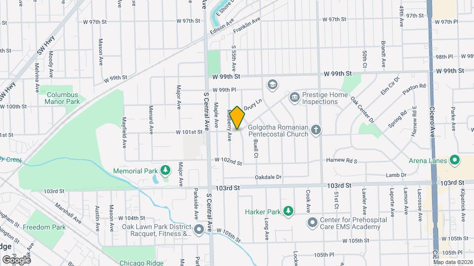 10100 Lawrence Ct Mapa y Detalles de la Ubicación