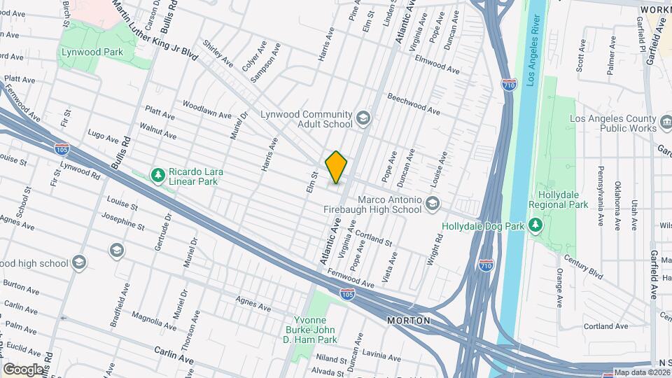 4339 Walnut Ave Map and Location Details