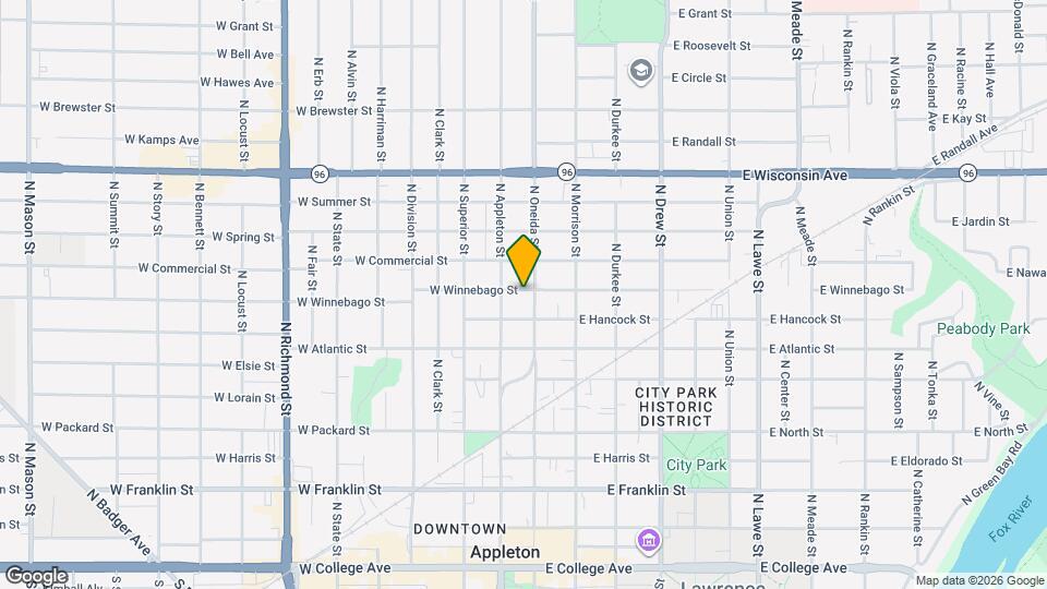 109 W Winnebago St Mapa y Detalles de la Ubicación
