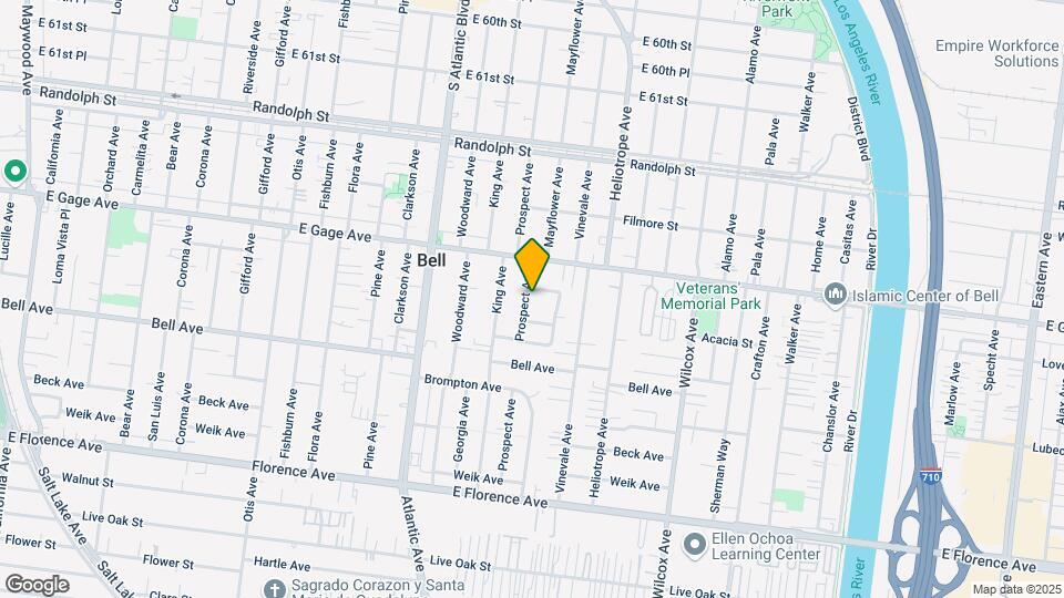 6508 Prospect Ave Map and Location Details