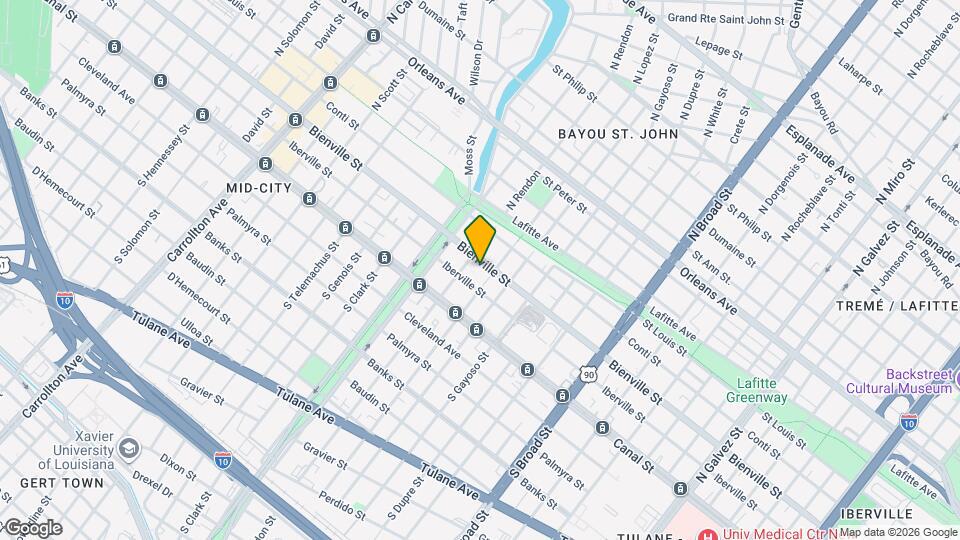 3216 Bienville St Map and Location Details