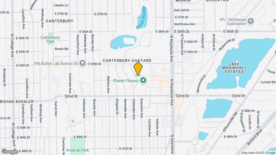 5305 Evanston Ave Map and Location Details