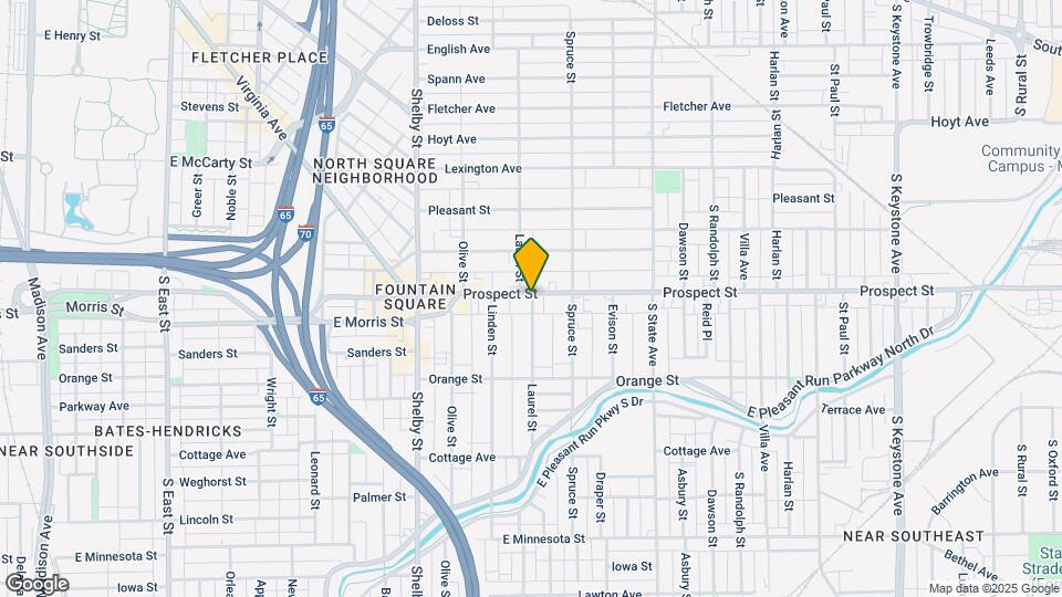 1106 Laurel St Map and Location Details