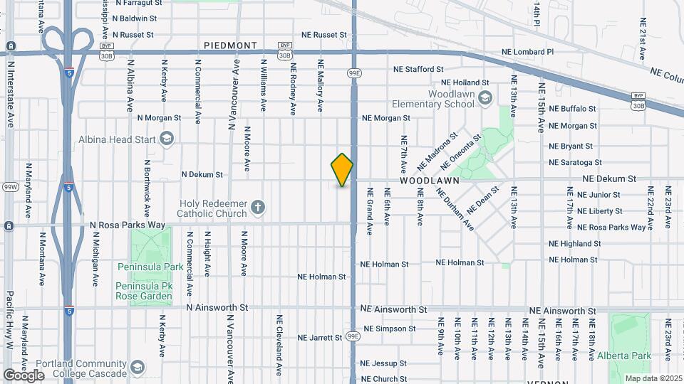 6628-6630-6630 NE Garfield Ave. Map and Location Details
