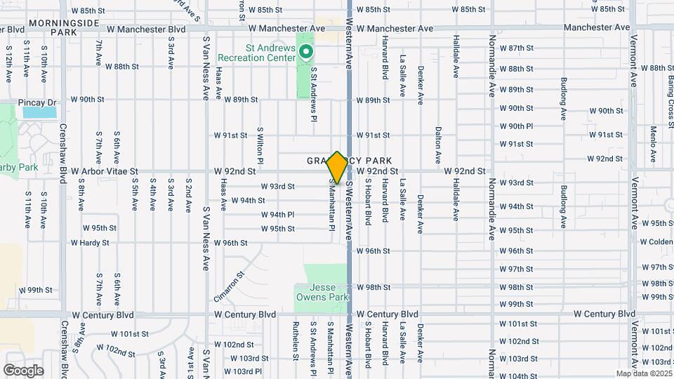 9300-9304 S Manhattan Pl Map and Location Details