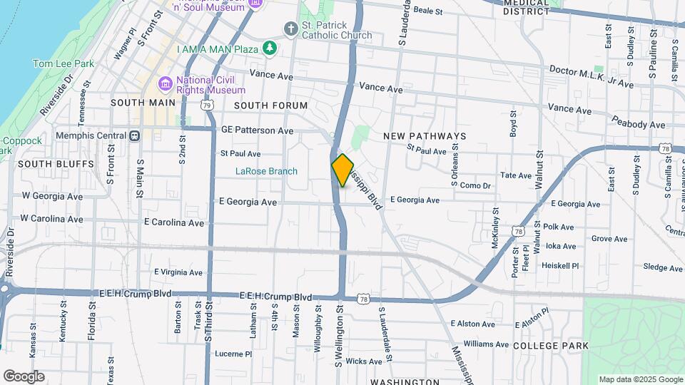 642 Danny Thomas Blvd Mapa y Detalles de la Ubicación