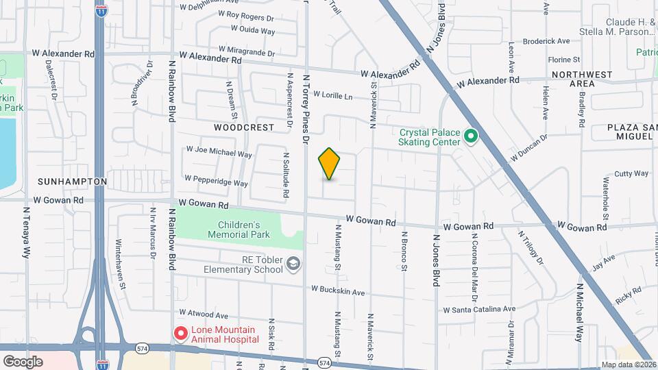 3640 N Glen Ridge Way Map and Location Details