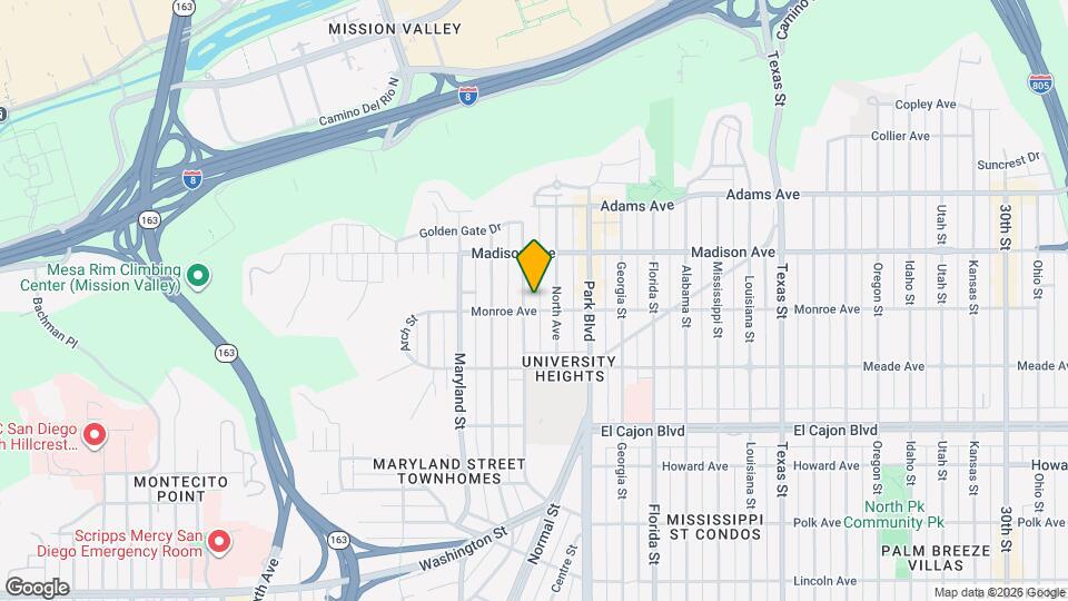 1618 Monroe Ave, Unit B Map and Location Details