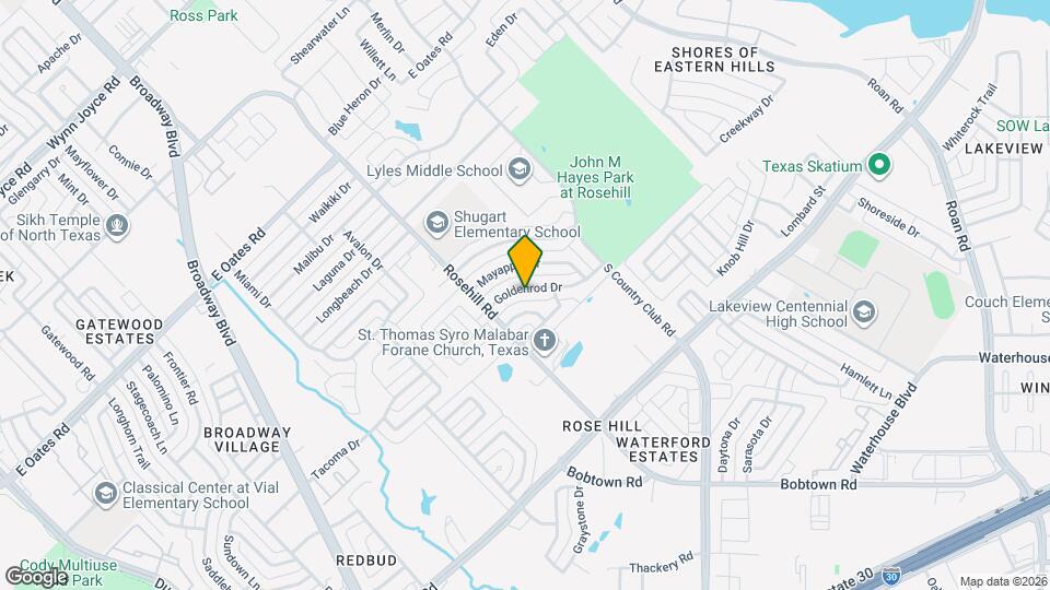 1026 Goldenrod Dr Map and Location Details