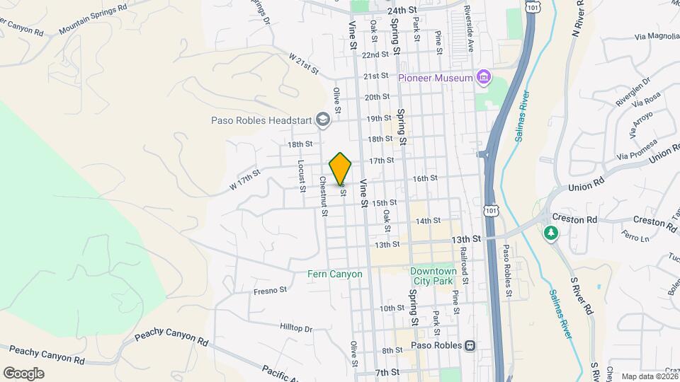1541 Olive St Map and Location Details