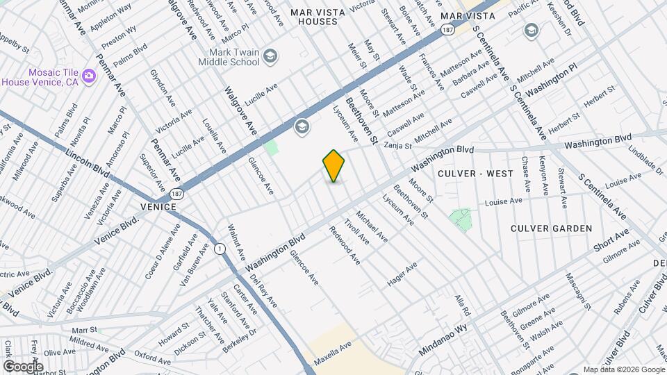 3938 Tivoli Ave Map and Location Details