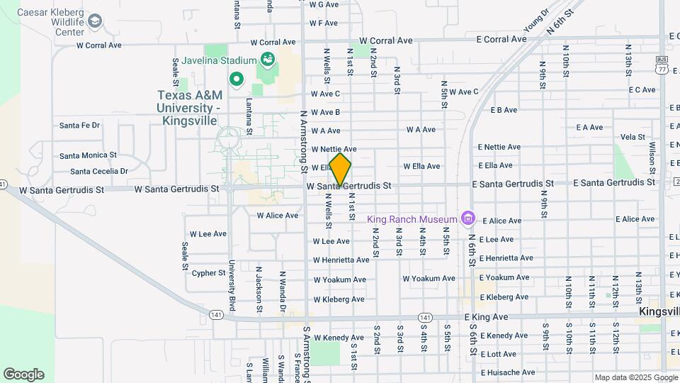 615 Santa Gertrudis St Map and Location Details
