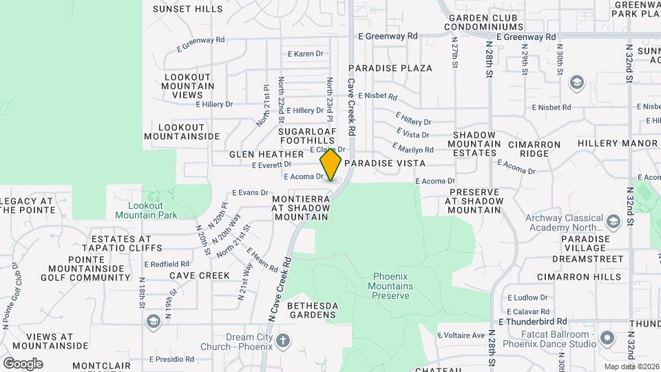 2366 E Evans Dr Map and Location Details