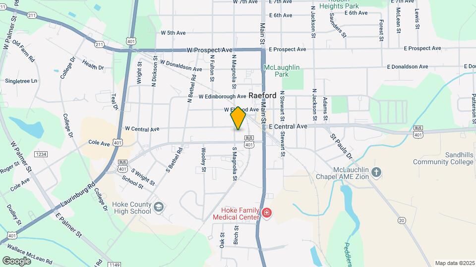 107 S Magnolia St Map and Location Details