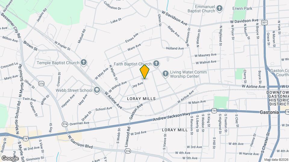 412 N Scruggs St Map and Location Details