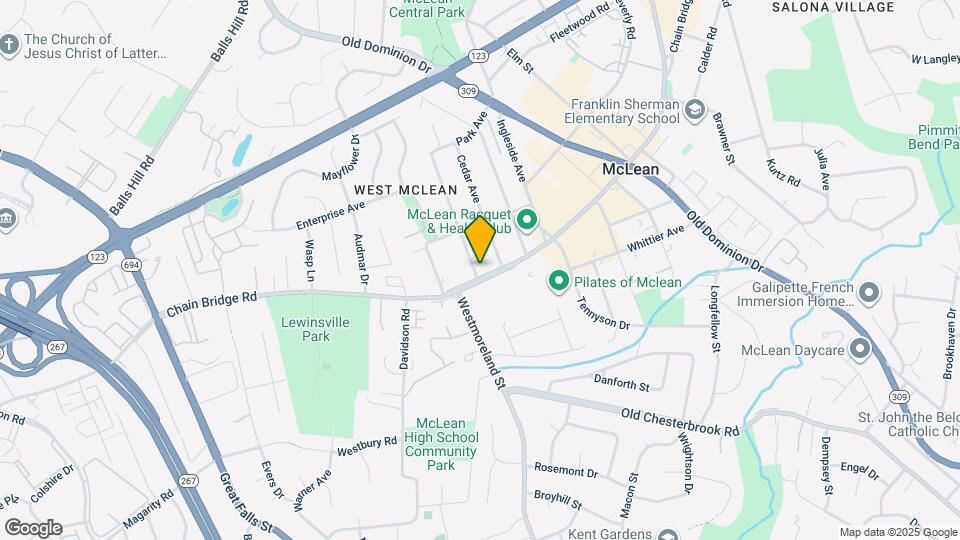 1542 Chain Bridge Rd Map and Location Details