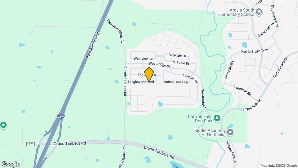 1421 Tanglewood Trail Map and Location Details