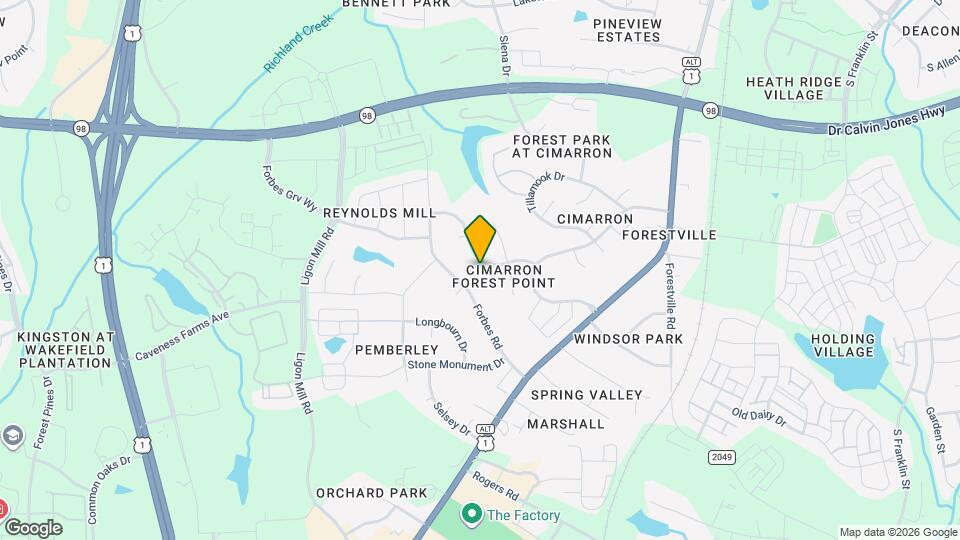 317 Amherst Creek Dr Map and Location Details
