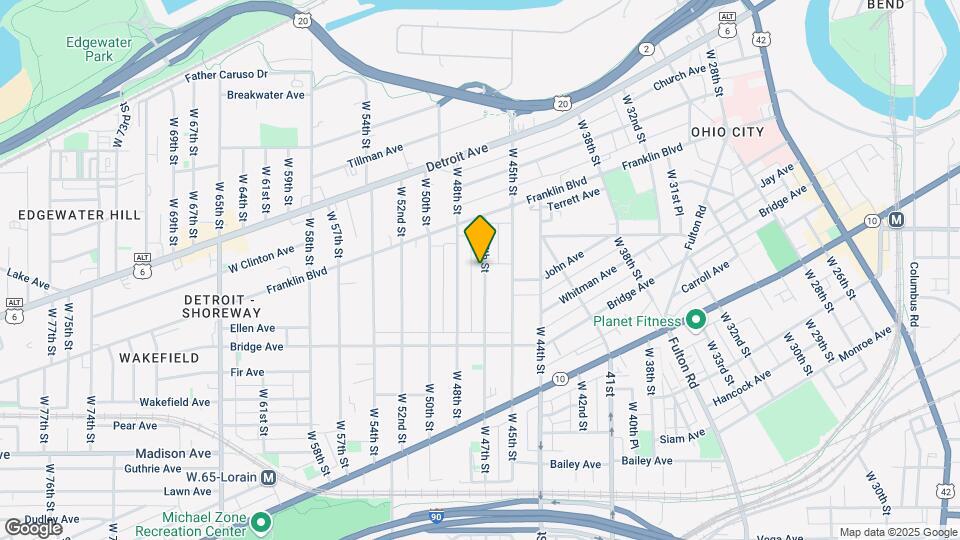 1832 W 47th St, Unit Down Map and Location Details