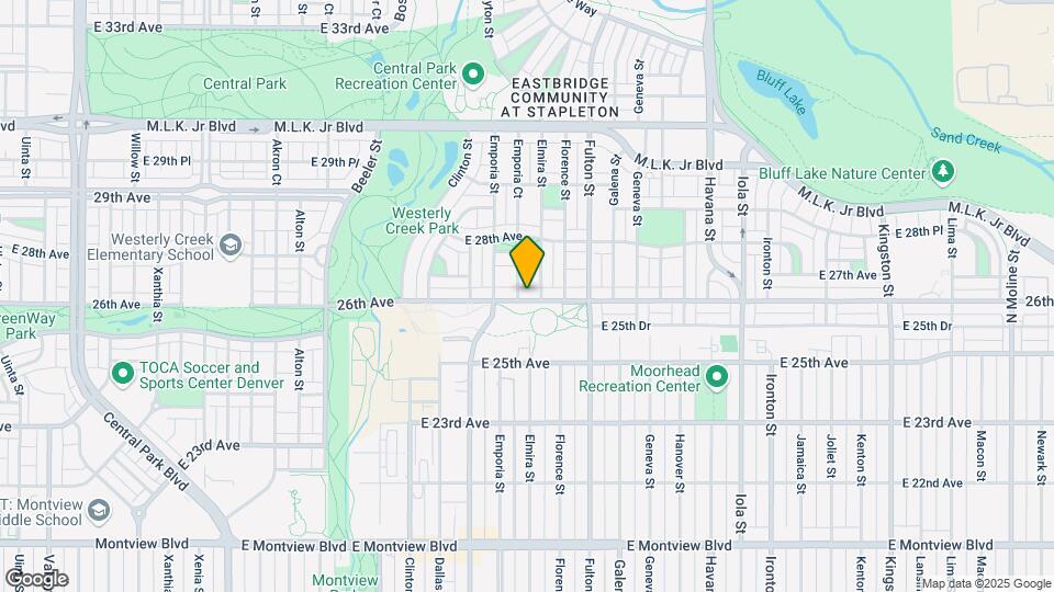 9863 E 26th Ave Map and Location Details