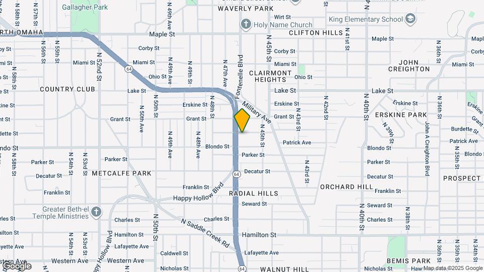 4537 Burdette St Map and Location Details