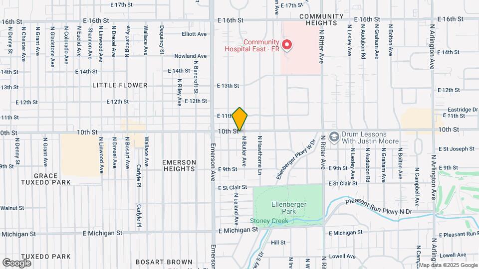5221 E 10th St Map and Location Details