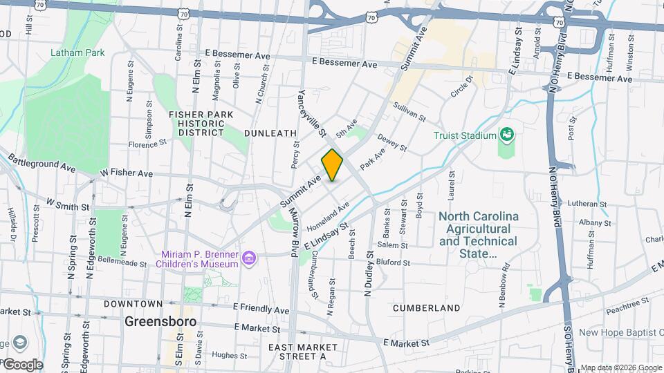 603 Park Ave Map and Location Details