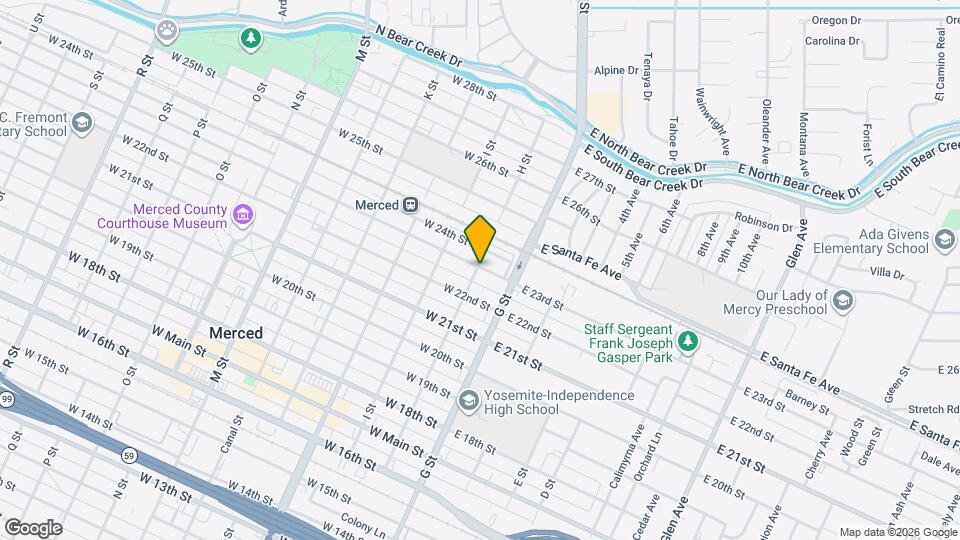 62 W 23rd St, Unit Merced Duplex Map and Location Details