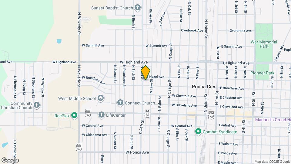 819 W Broadway Ave Map and Location Details