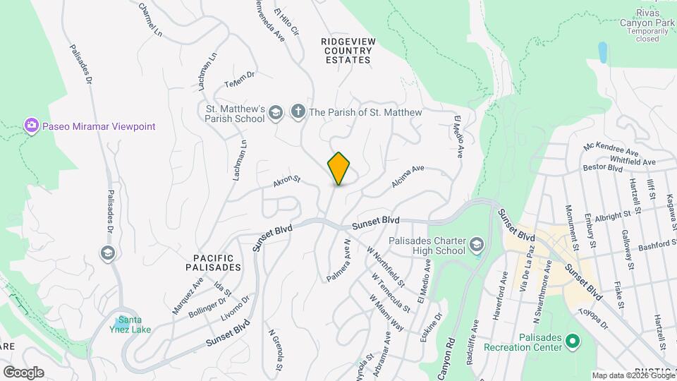 864 Bienveneda Ave Map and Location Details