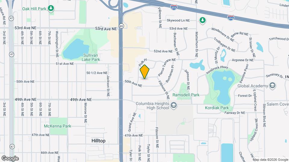 1030 Polk Pl Map and Location Details