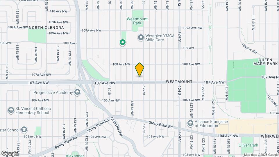 10710 127 St NW Map and Location Details