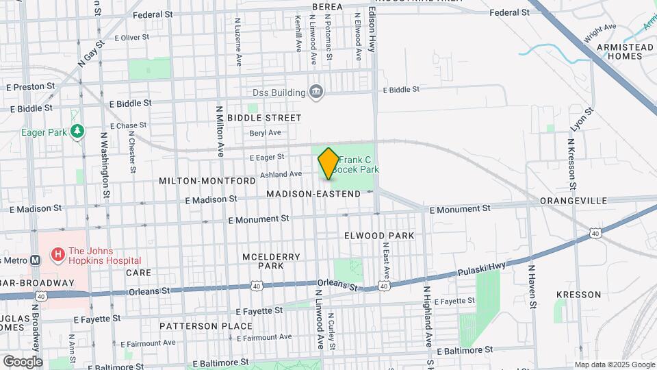 809 N Curley St Map and Location Details