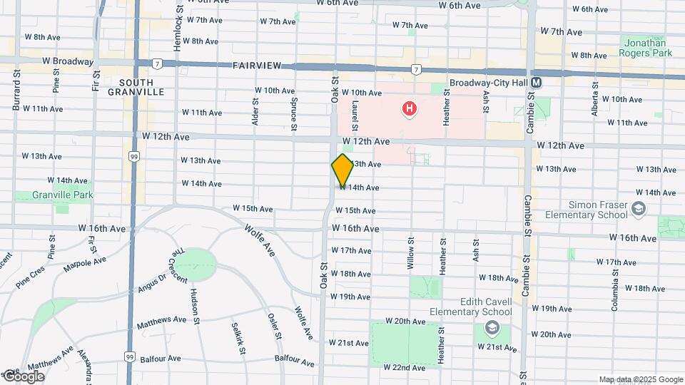 3030 Oak St Map and Location Details