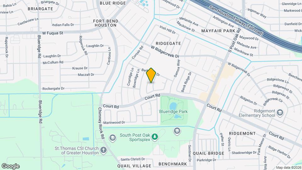 16210 Rosenridge Dr Map and Location Details