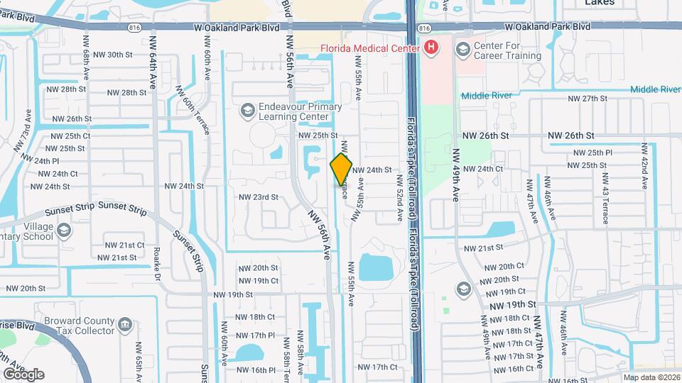 2221 NW 55th Terrace Map and Location Details