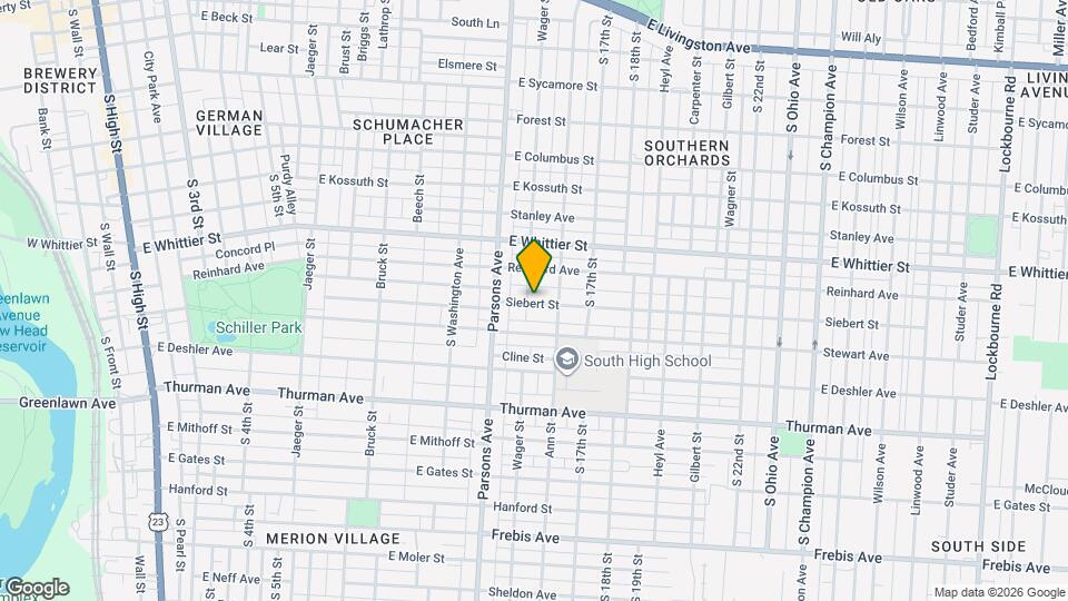 556 Siebert St Map and Location Details