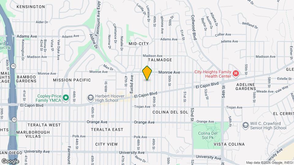 4457 Estrella Ave Map and Location Details