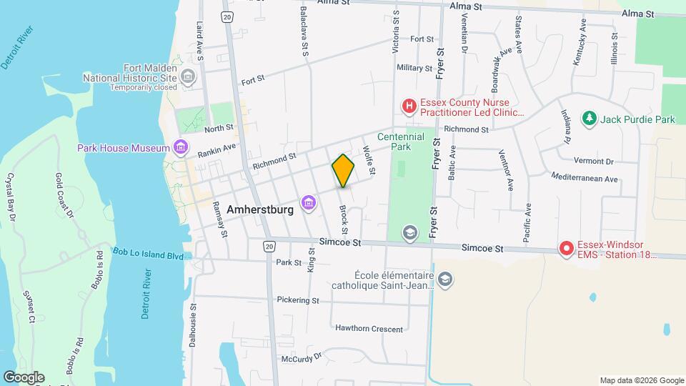 247 Brock St Map and Location Details