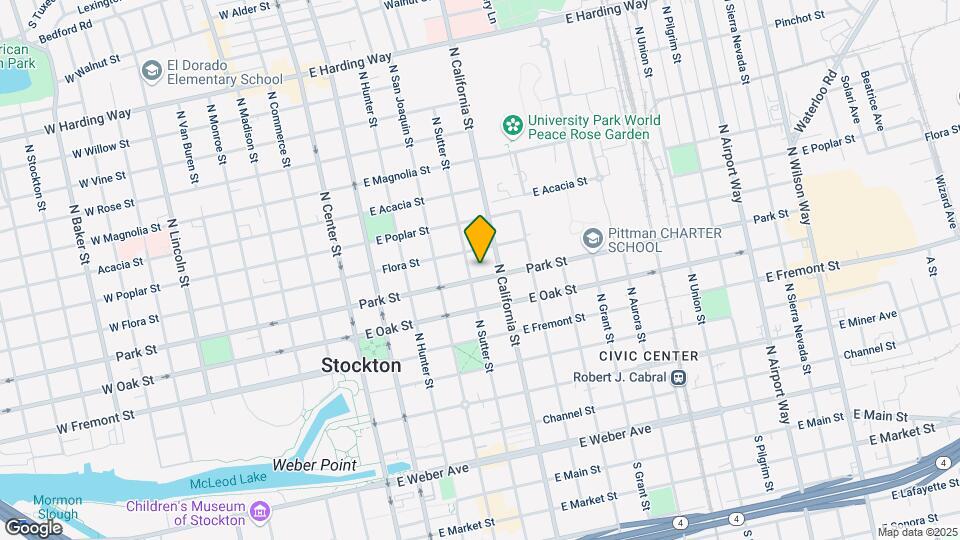 North Sutter Street Apartments Mapa y Detalles de la Ubicación