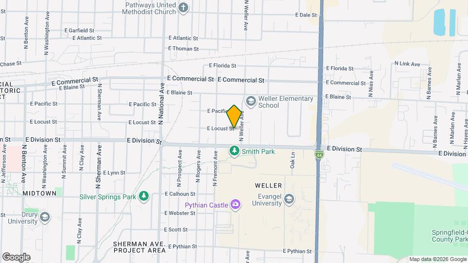 1440 E Locust St Map and Location Details