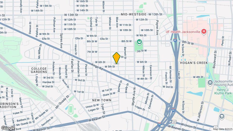 1461 W 5th St Map and Location Details