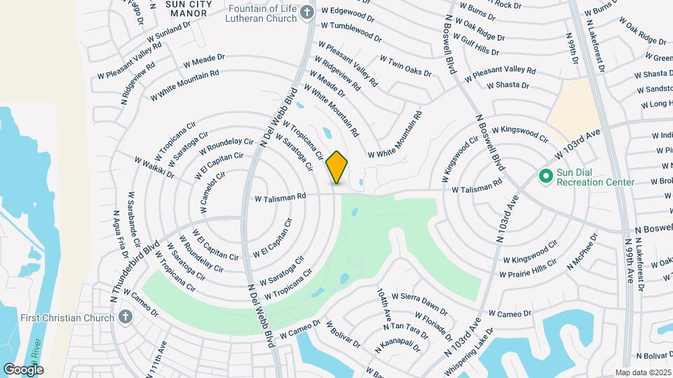 10602 W Tropicana Cir Map and Location Details