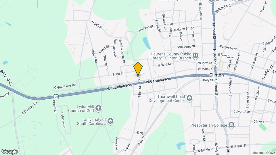 103 N Bell St Map and Location Details