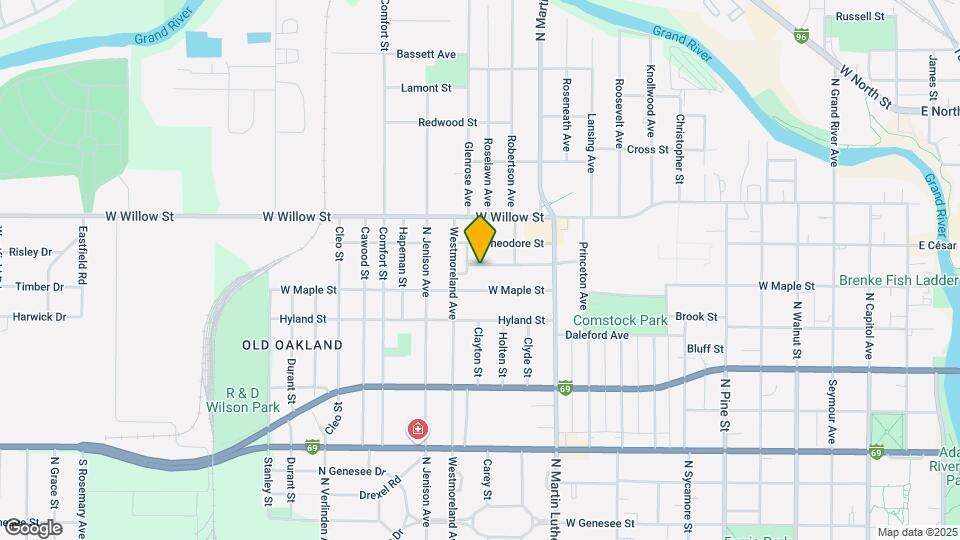 1235 Glenn St Map and Location Details